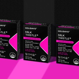 HOLIDAYS Milk Thistle Supplement – 130mg Silymarin, Liver Health Support, Vitamin B Complex, Zinc & Selenium, Energy & Immunity Formula, Easy-to-Swallow Tablets, 30 Tablets×10boxes _ Made in KOREA